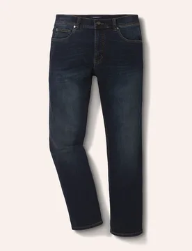 Husky-Jeans Five Pocket, Regular Fit#normale Größen#schlanke Größen#untersetzte Größen, Farbe Blau, 27, innen warm angeraut bequem und formstabi - Walbusch - FashionsVida