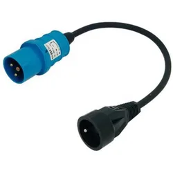 Mini Plex Use Cei 2126 Female Cable Adapter 16a 230v Black / Blue One Size unisex