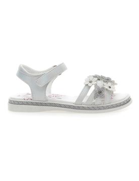 Sandali Bianchi con Fiori Girl 14339 35
