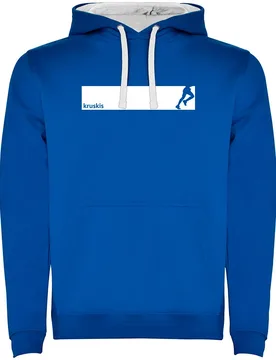 Frame Run Two-colour Hoodie Royal Blue / White L Men - Kruskis - FashionsVida