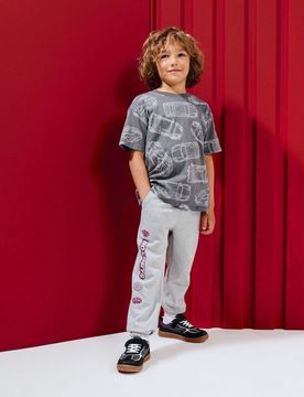 Confezione da 2 pantaloni jogger loose in felpa - grigio chiaro