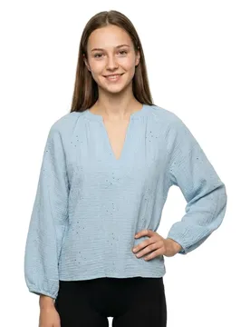 Chemisier à Manches Longues Natali Cashmere Blue XS