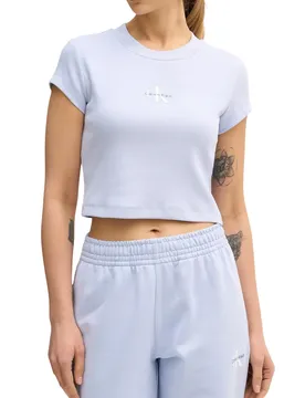 Damen T-Shirt Azurblau 497831