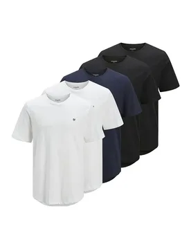 T-shirt à Manches Courtes Labrody 5 Unités White / Pack W 2Xwhite / 2Xblack / 1Navyblazer XS - Jack & jones - FashionsVida