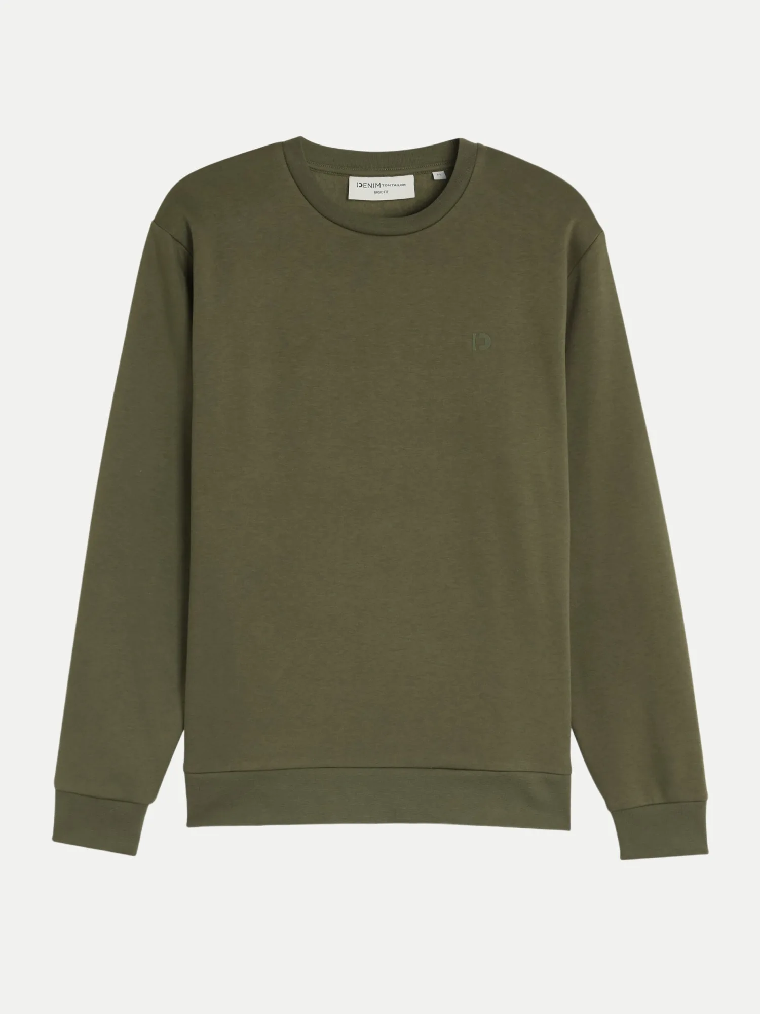 Basic Sweatshirt Grün XL - Tom Tailor Denim - FashionsVida
