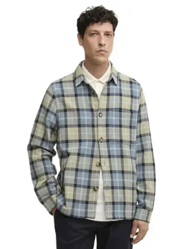 Camicia Overshirt Vennel Textured Highland Lake Tartan XL