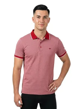 Polo A Maniche Corte 1603190 Cranberry Red L - Fynch Hatton - FashionsVida