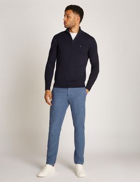 XXL ESSENTIAL COTTON ZIP MOCK male