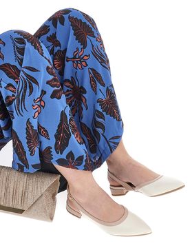 Ballerine Burro e Nude Con Cinturino Slingback 6011 37