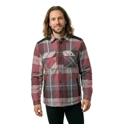 Chemise à Manches Longues Customized 23104 Bordeaux Checked 4XL