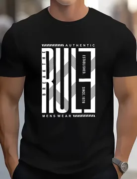 Retro Colorful Abstract Graphic T-Shirt for Men, Art Style Short Sleeve Tee, Casual Abstract Print Tops - Aliexpress - FashionsVida