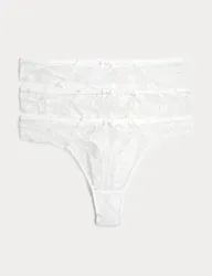 Pk Jasmine Lace Thongs White female