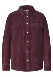 Corduroy shirtcollarblouse w p female