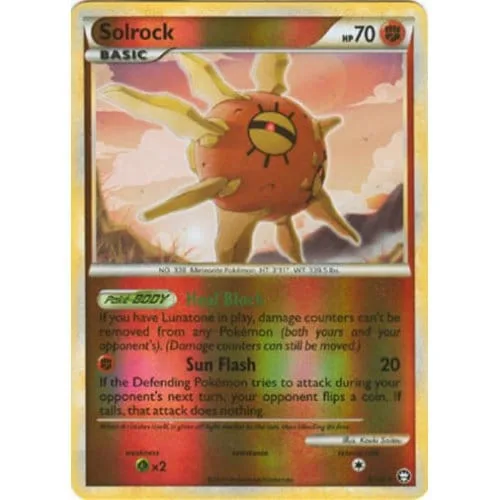 Pokemon HS Triumphant 9/102 Solrock (Reverse Holo) - Pokémon - FashionsVida