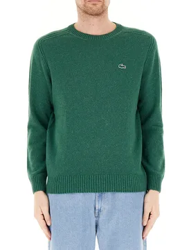 Lacoste Maglione girocollo VERDE 3 - Lacoste - FashionsVida