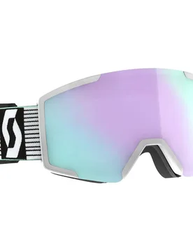 Masque De Ski Shield Amp Pro Reconditionné White / Mint Green Amplifier Pro LA Chrome/CAT2 Homme - Scott - FashionsVida