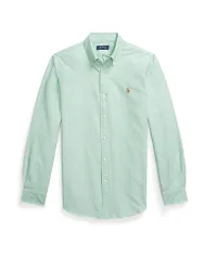 Camicia Custom Fit verde chiaro M