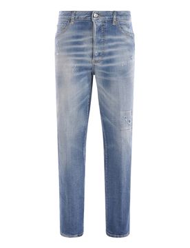 Jeans boston in denim elasticizzato