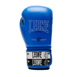 Gants De Boxe En Cuir Synthétique Iconic Blue 10M oz