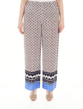 Pantalone gamba ampia MARRONE 50