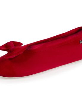 Chaussons ballerines Grand Nœud Rouge rouge 39/40