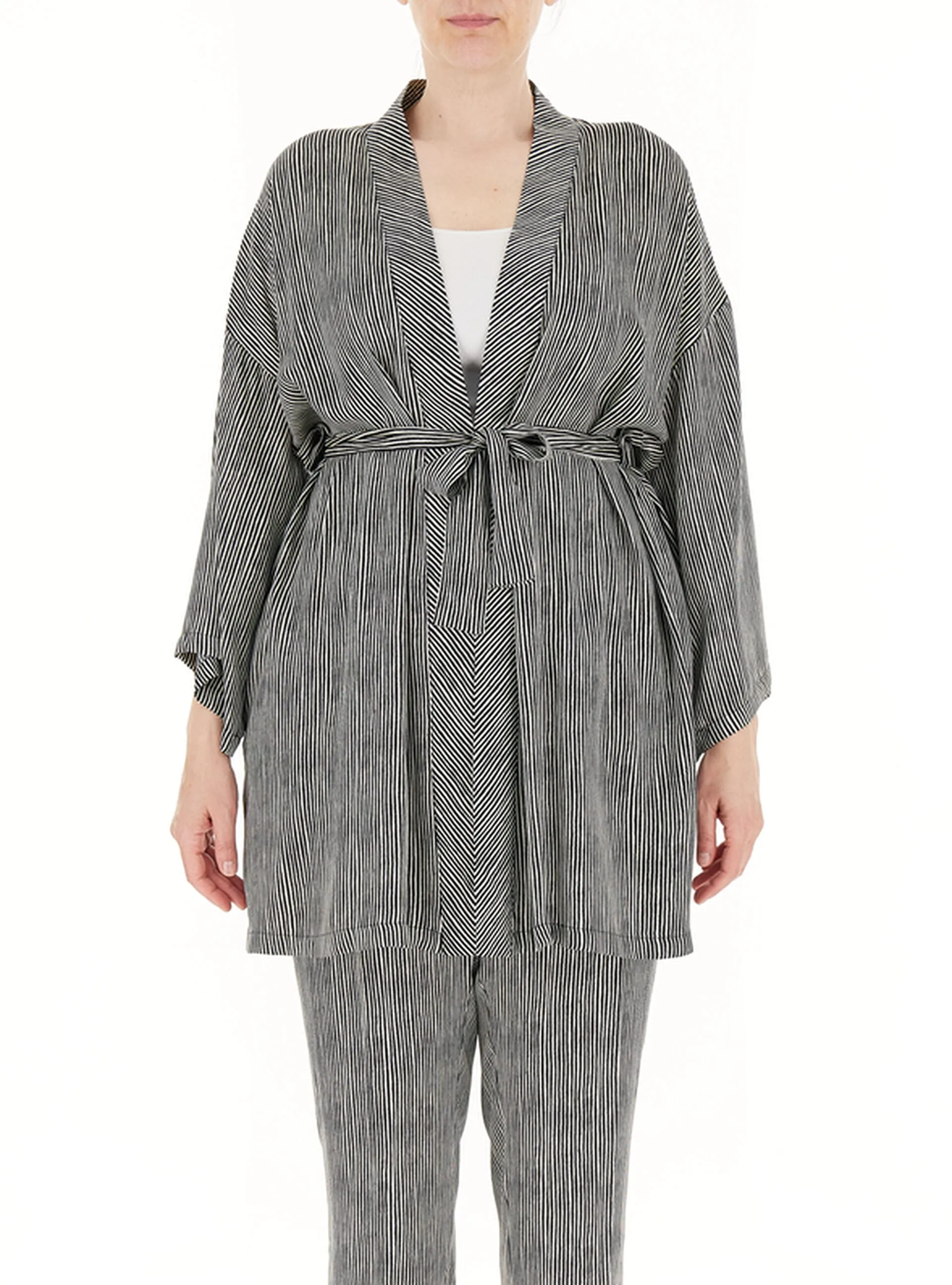 Giacca con cintura COLLECTION NERO 01 - ELENA MIRO' - FashionsVida