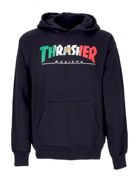 Felpa Cappuccio Uomo Mexico Hoodie Black