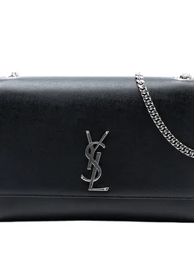 Medium Grain De Poudre Leather Monogram Kate Crossbody - Saint Laurent - FashionsVida