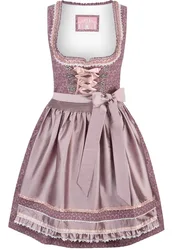 Dirndl Ruby (beere, Gr. 34) von Wiesnwuid für Damen, 100% Baumwolle