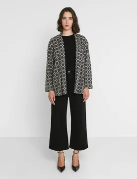 Chaqueta de mujer de punto estampada - Trucco - FashionsVida