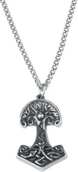 Gothic Halskette - Yggdrasil - Viking World Tree - silberfarben - Unisex - unisex