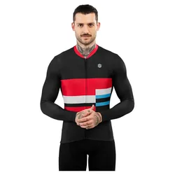 Maglia A Maniche Lunghe M2 Riemst Black / Red