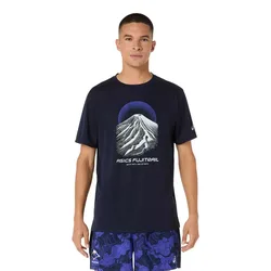 Maglietta A Maniche Corte Fujitrail Logo Midnight / Cobalt Burst / Cool Grey L