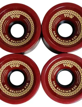 Roues De Skateboard Ura 82a Red 66 x 51 mm unisex