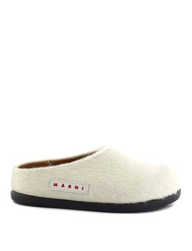 Marni Sabot In Cavallino Con Logo