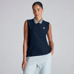 Manchester United x Women's Golf Beyond Twist knit Polo Shirt Navy L