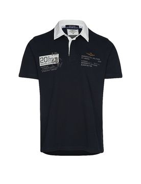 Polo azul oscuro L