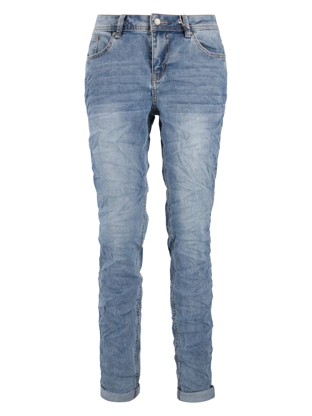 Maibu-Zip high stretch denim femae - L - FashionsVida