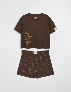 Pigiama a 2 pezzi Winnie the Pooh - marrone scuro