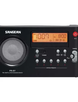 Radio Portable Pr-d7 Black One Size unisex - Sangean - FashionsVida