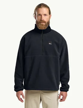 Sumetro Half Zip Fleece Jacket Navy male - Jack Wolfskin - FashionsVida