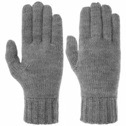 Liva Fine Knit Full-Fingered Gloves by - grey - Damen - Size: One Size
