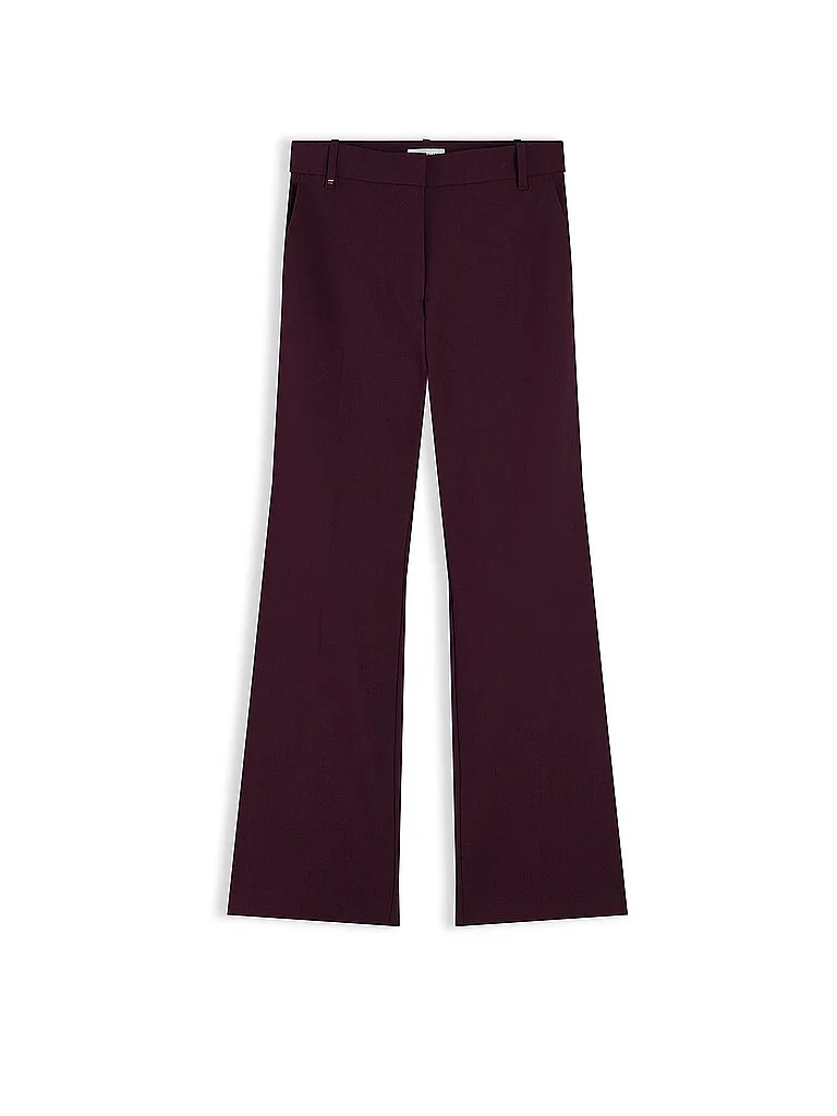 Pantalón Flared Fit rojo oscuro 44 - Tommy hilfiger - FashionsVida