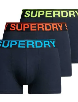 Boxers Trunk 3 Unità Eclipse Navy / Neon S