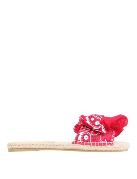Sandali Bassi Con Fiocco Bandana