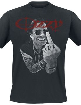 T-Shirt - Middle Finger - S bis 5XL - für Männer - Größe S - schwarz - Lizenziertes Merchandise! - Männer - male