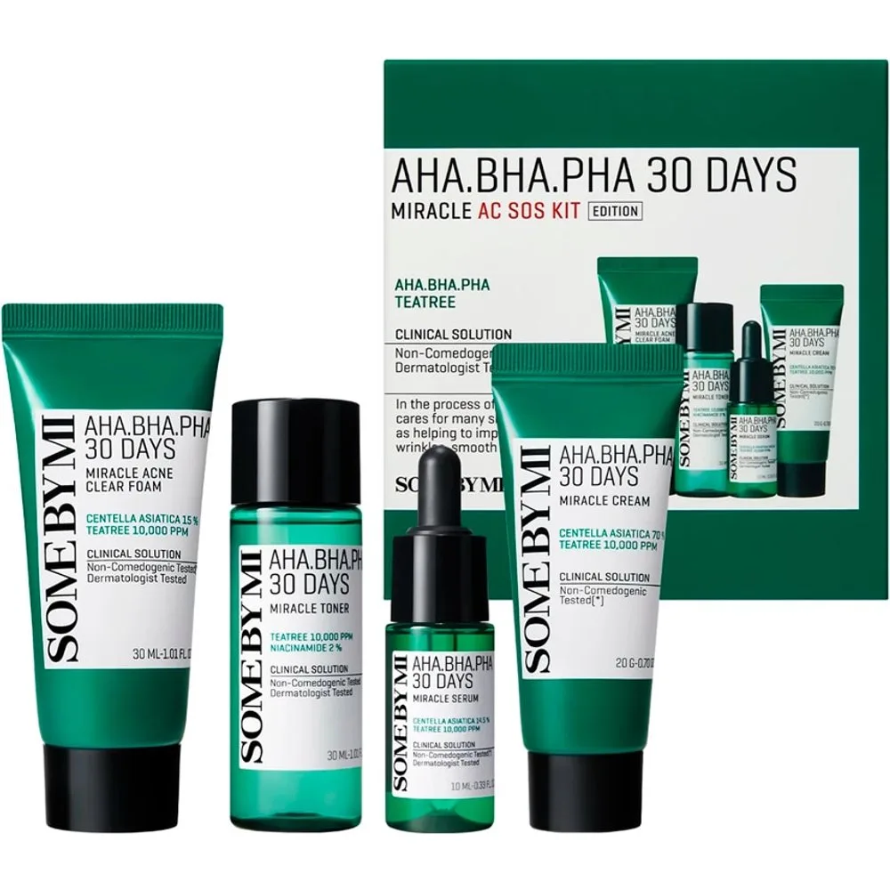 Kit S.O.S Aha-Bha-Pha 30 Days Miracle Ac - SOME BY MI - FashionsVida