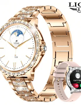 Reloj inteligente para mujer LIGE con recordatorio del período menstrual, pronóstico del tiempo, reproducción de música, múltiples modos deportiv - Shein - FashionsVida