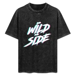 WILD SIDE - song Alternate T-Shirt Basic Solid Tee for Daily Use