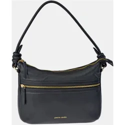 Bolso hobo de con cremallera en piel color